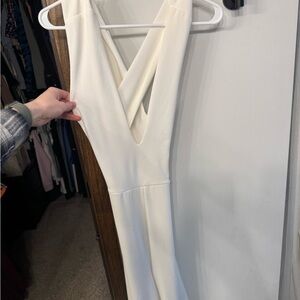 Lovely Day White Sleeveless Jumpsuit